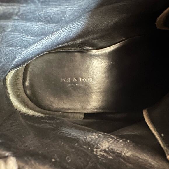 Rag & Bone Compass Shearling Camel Leather Hiking Boots $695 - Picture 6 of 9